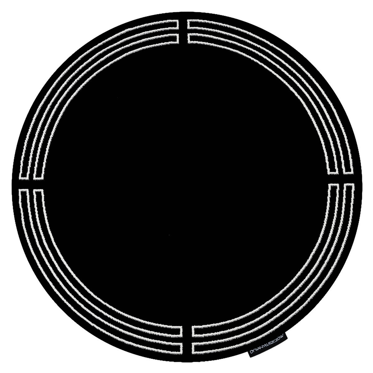 TEPPICH Hampton 140 cm - Schwarz, Textil (140/140cm) - rugsX