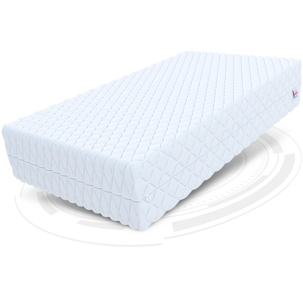 KALTSCHAUMMATRATZE Savona - Weiß, Textil (80/200cm) - FDM