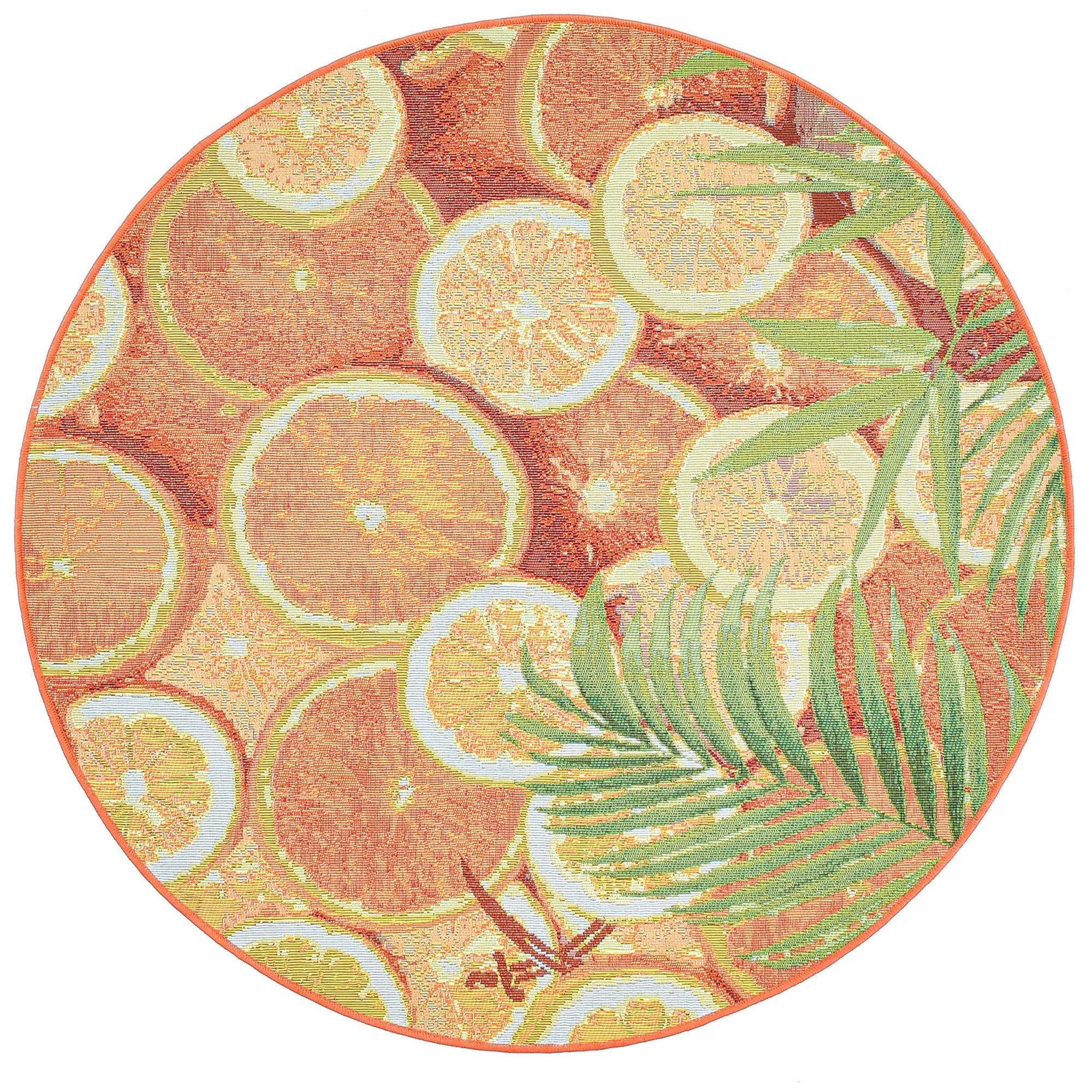 OUTDOORTEPPICH Rantum Beach 190x190 cm - Orange, Textil (190/190cm) - Sansibar SYLT