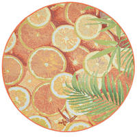 OUTDOORTEPPICH Rantum Beach 140x140 cm - Orange, Textil (140/140cm) - Sansibar SYLT