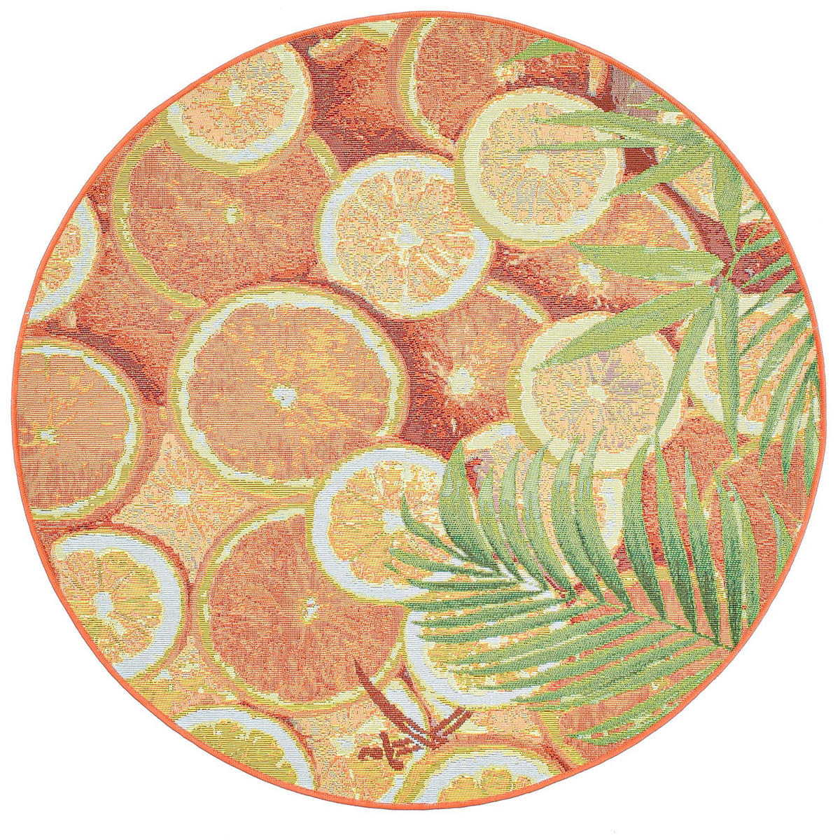 OUTDOORTEPPICH Rantum Beach 140x140 cm - Orange, Textil (140/140cm) - Sansibar SYLT