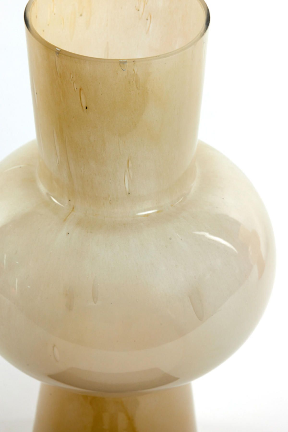 VASE Halley Braun Ø23/40 cm - Braun, Glas (23/40cm) - Light & Living