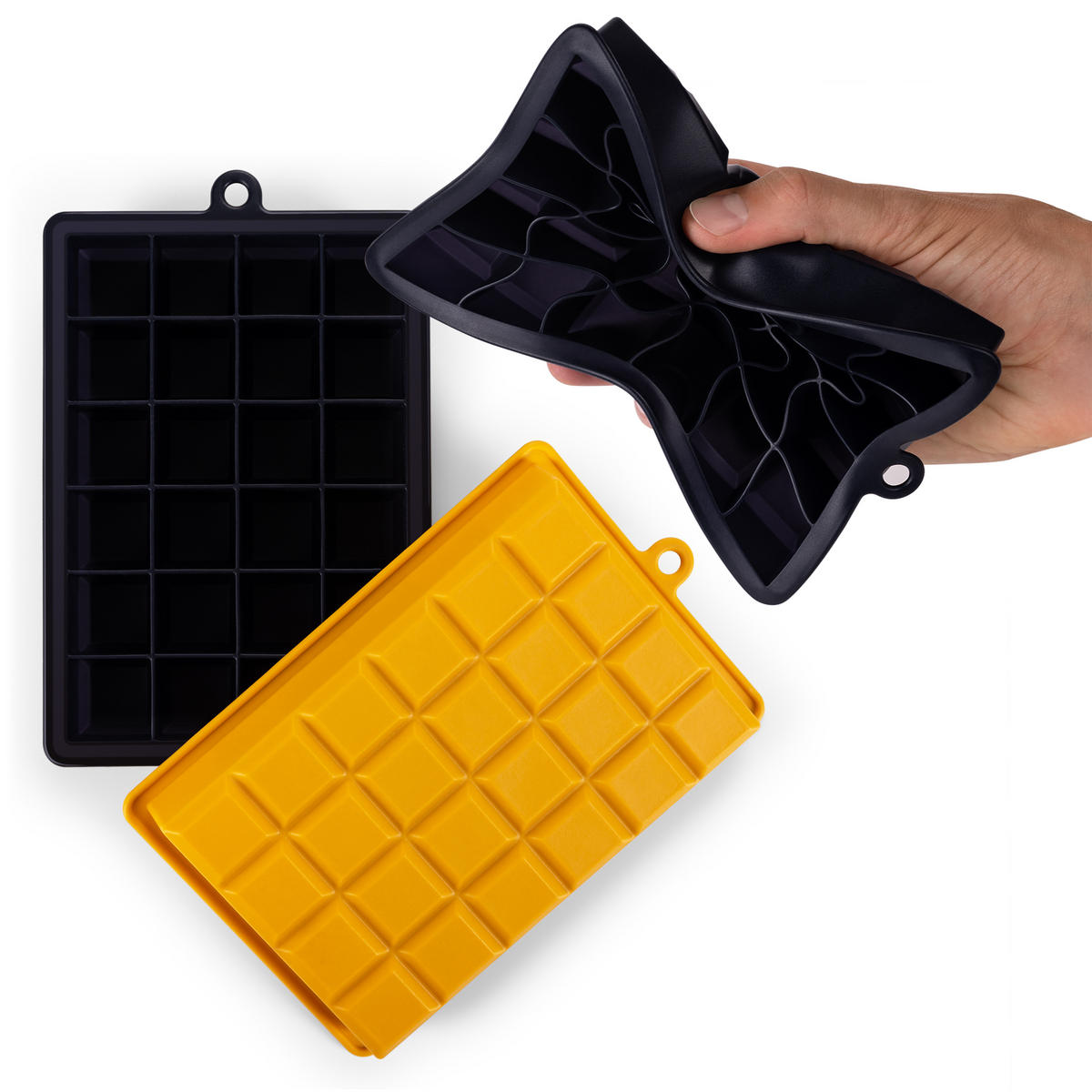 FORMA NA ĽAD Silikónová, bez BPA, 2x24, Karí žltá - kari žltá, plast (16.5/2.6/11cm) - Blumtal