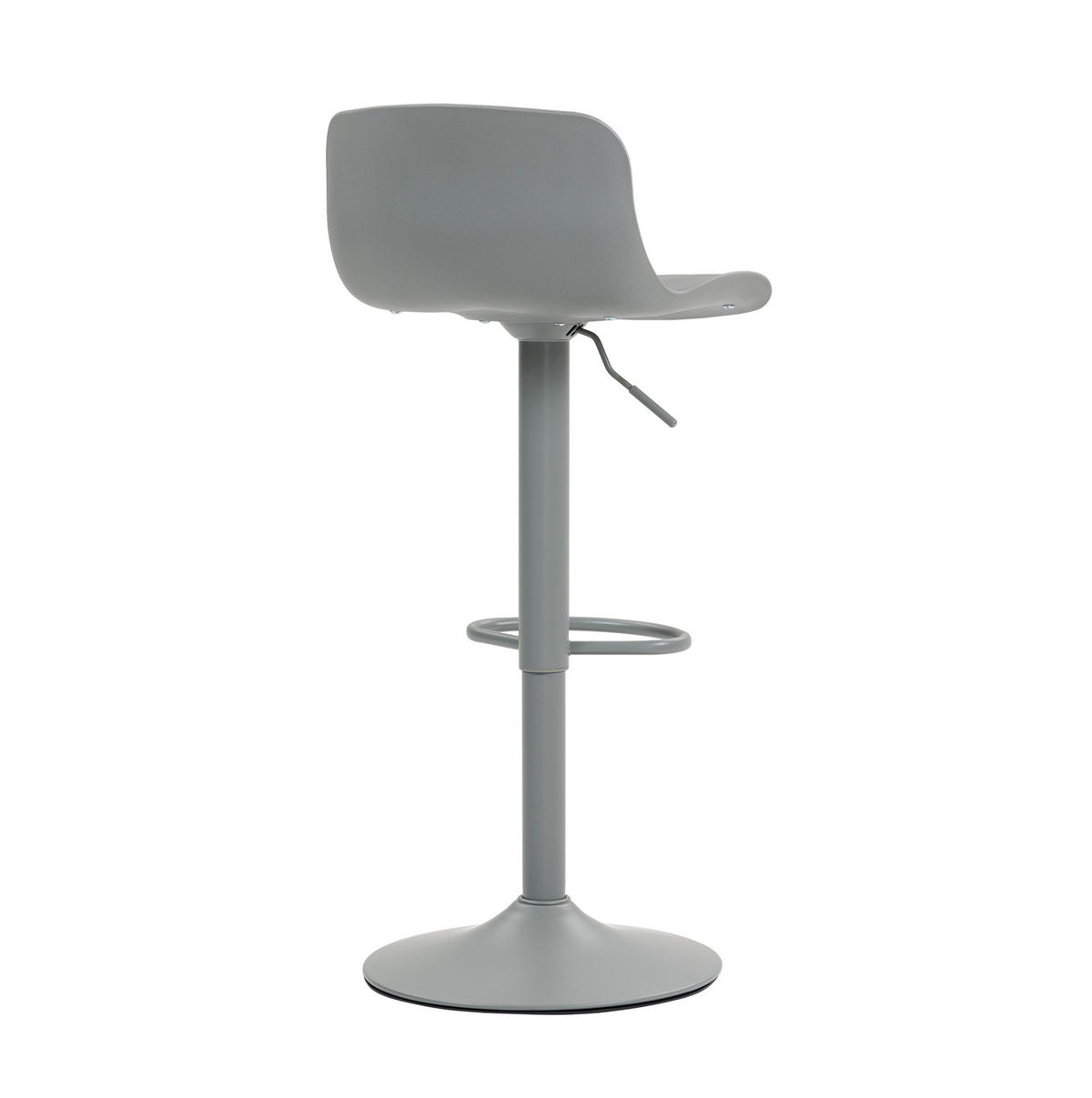 BARHOCKER Grau mit Drehfunktion und Höhenverstellung - Grau, Metall (44/80/43cm) - MIVRAY