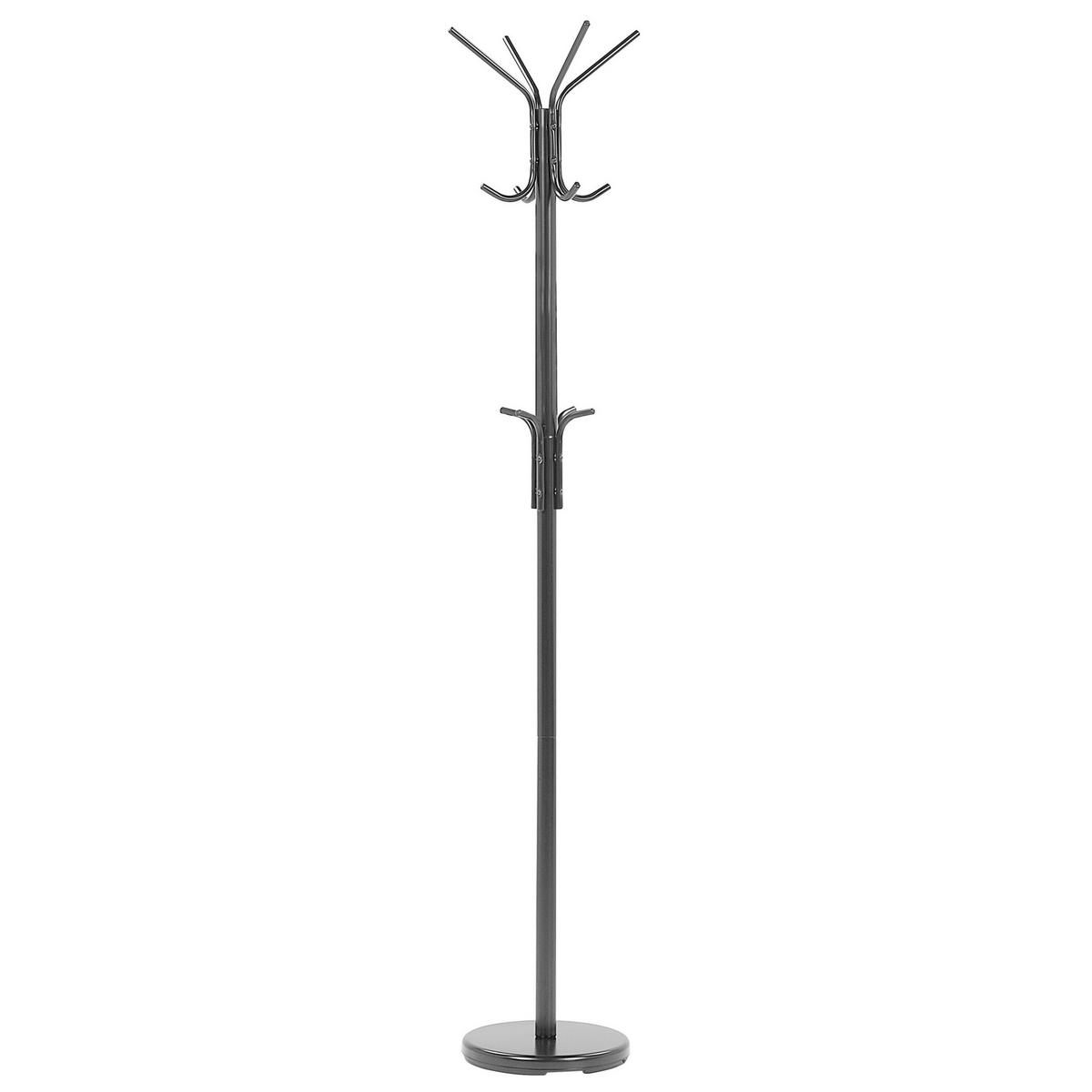 KLEIDERSTÄNDER Metall schwarz 185 cm Claxton - Schwarz, Metall (30/185/30cm) - Beliani