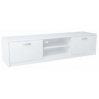 FERNSEHKOMMODE 2DC Weiß 160/41/36 cm - Weiß, Holzwerkstoff (160/36/41cm) - Matkam Möbel