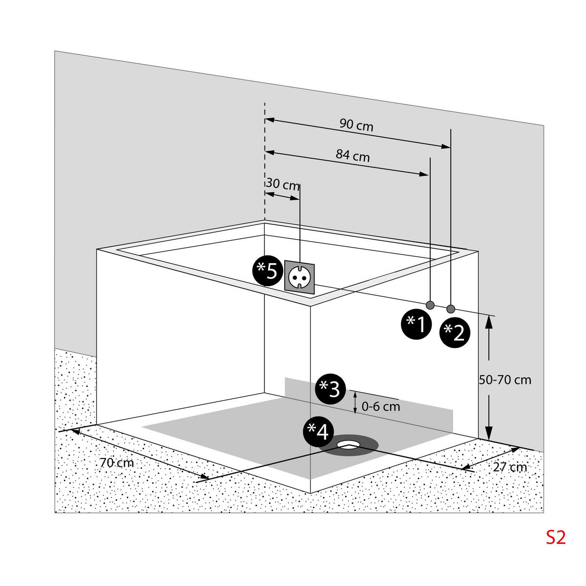 SENIOREN Sitzwanne Badewanne mit Tür S02-B-L 100x78 cm - Weiß, Glas/Kunststoff (78/113/100cm) - AcquaVapore by Sandra Jentho
