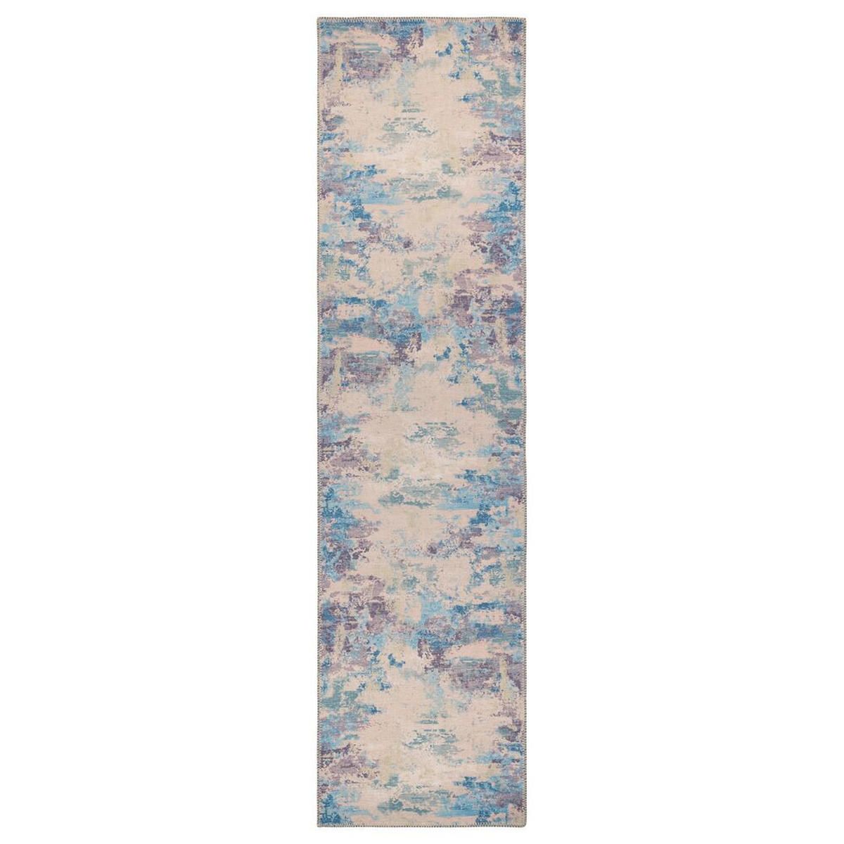 TEPPICH maschinenwaschbar Vintage-Abstrakt, recycelt CRAY, Multi 60x230 cm - Multicolor, Textil (60/230cm) - KADIMA DESIGN