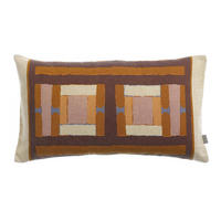 BEDRUCKTES KISSEN Taho kupferbraun 30 x 50 cm - Dunkelorange, Textil (30/50cm) - Vivaraise