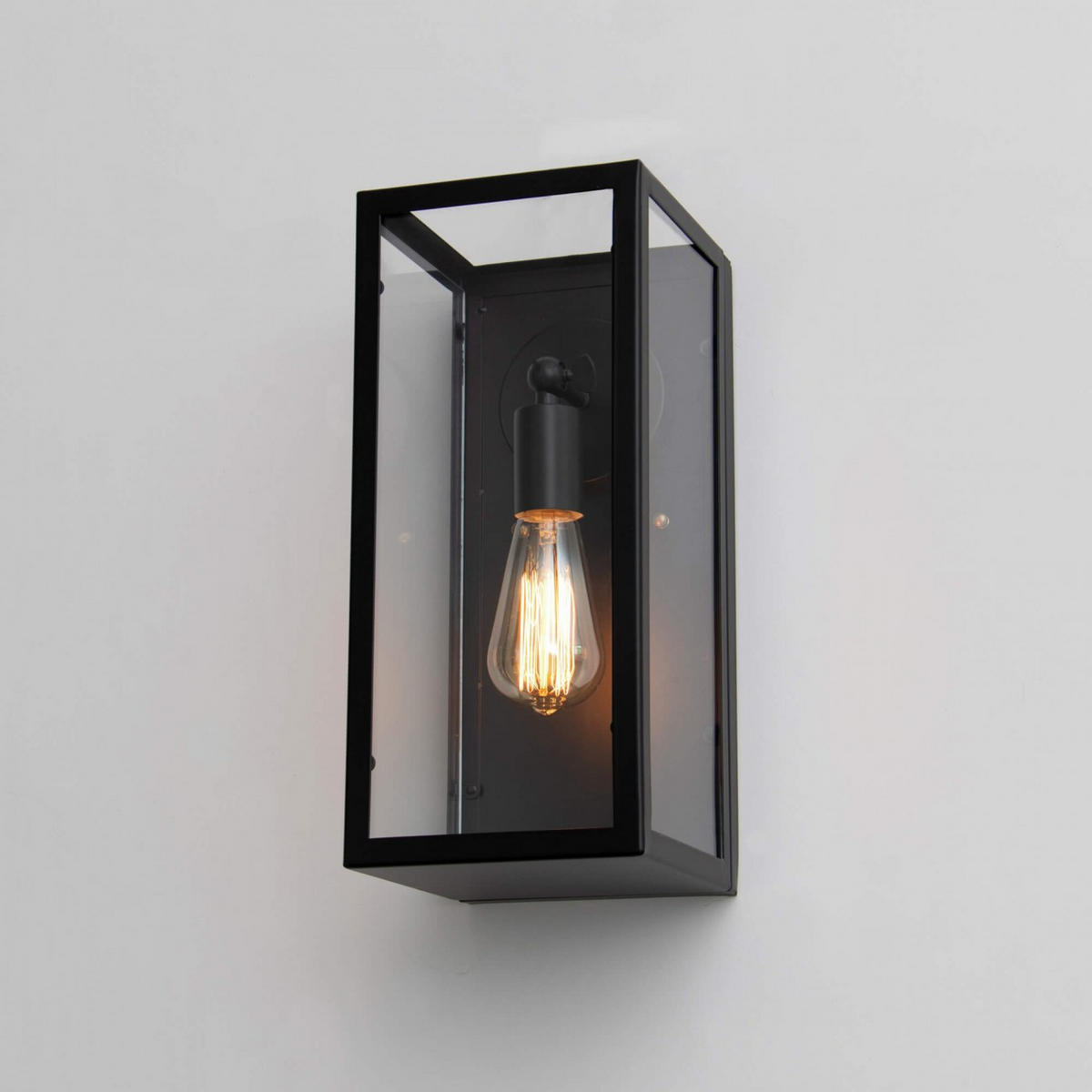 WANDLEUCHTE Trafalgar, Schwarz, 36.5cm - Schwarz, Glas (16/36.5/18cm) - KOSILUM