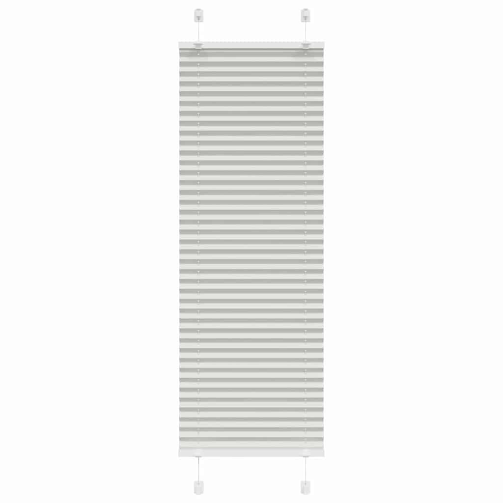 PLISSEE 45/150 cm Stoffbreite 44,4 cm aus Polyester Hellgrau - Hellgrau, Textil (45/150cm) - vidaXL