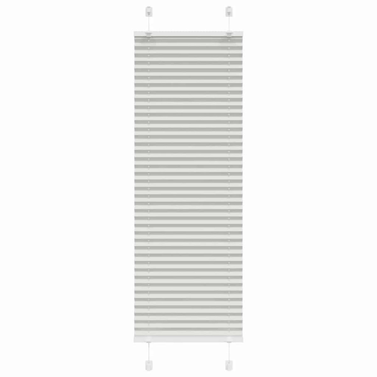 PLISSEE 45/150 cm Stoffbreite 44,4 cm aus Polyester Hellgrau - Hellgrau, Textil (45/150cm) - vidaXL