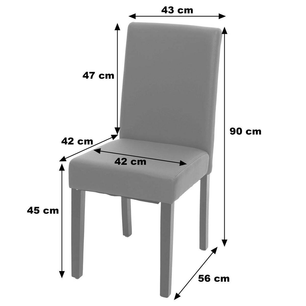 ESSZIMMERSTUHL Grau 2er-Set - Grau, Textil (43/90/56cm) - Jamb