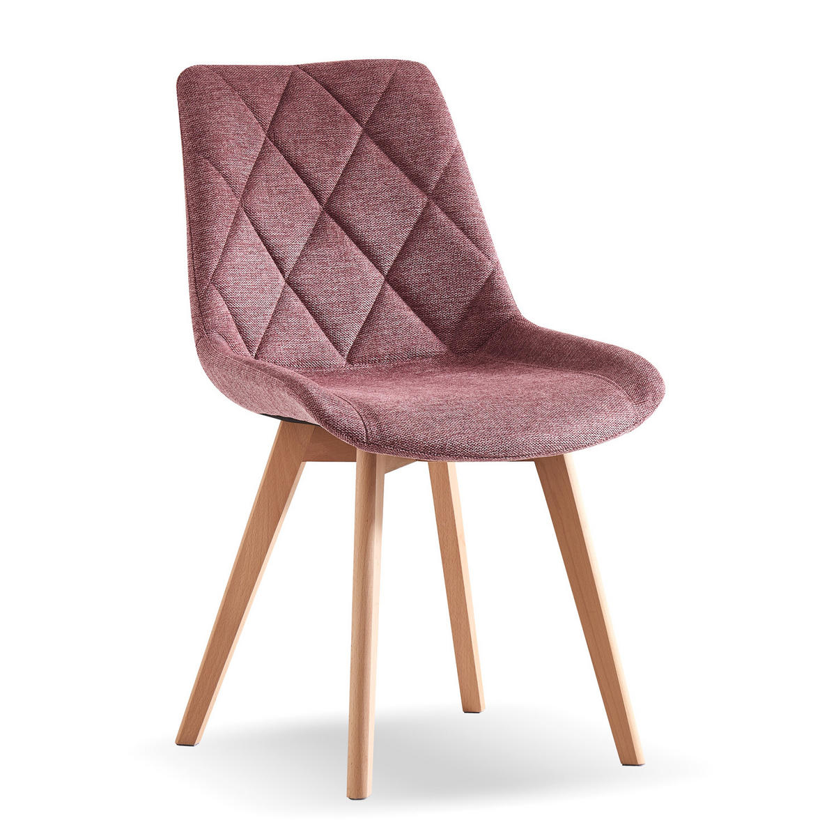 STUHL TANIA Rosa 2 Stück - Rosa, Textil (52/88/60cm) - B&D Home