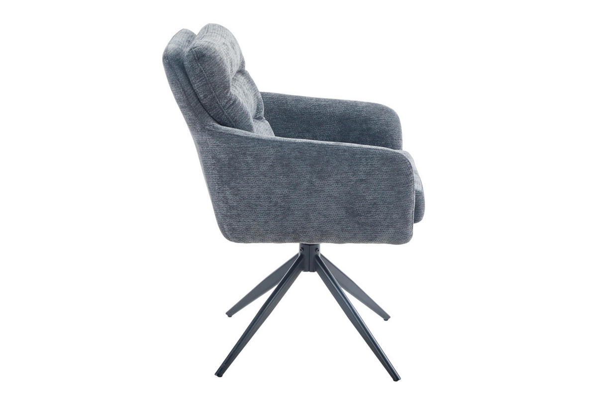 ESSZIMMERSTUHL Berlin, Webstoff, Dunkelgrau - Dunkelgrau, Textil (70/88/46cm) - dasmöbelwerk