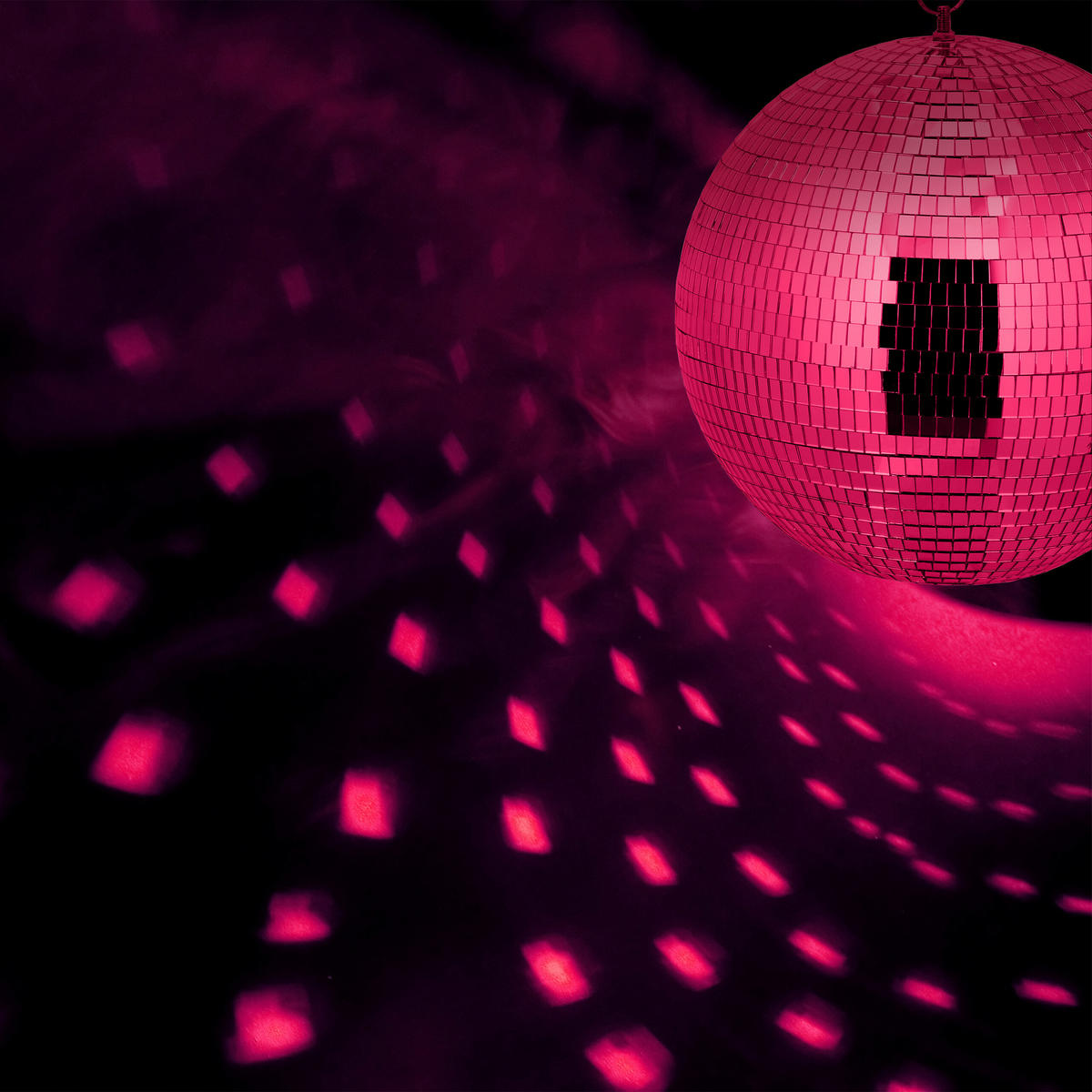 DISCOKUGEL - Silberfarben, Glas/Textil (30/30/34cm) - Relaxdays