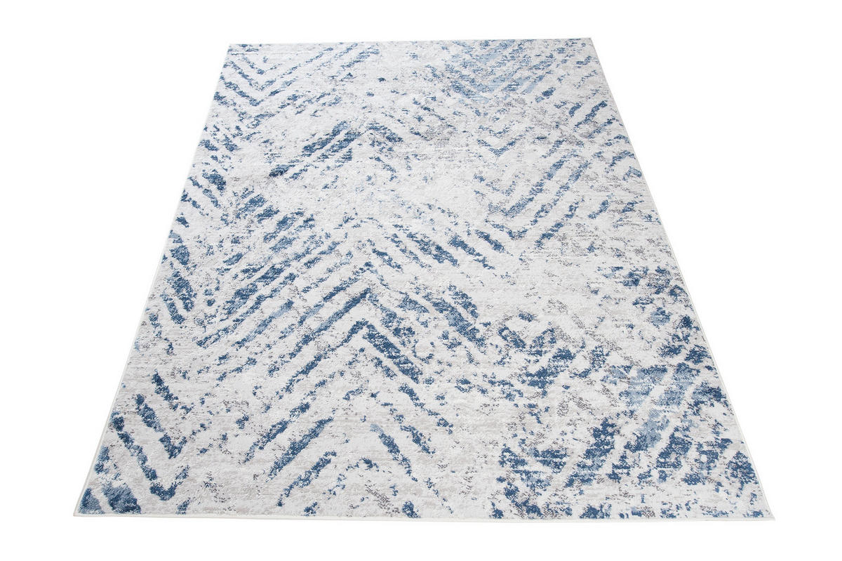 TEPPICH SKY Blau Grau 120/170 cm - Blau, Textil (120/170cm) - Tapiso
