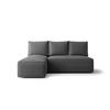 ECKSOFA mit Schlaffunktion SAVIO MINI Quelle 92 Links - Dunkelgrau, Textil (200/140cm) - Bedante