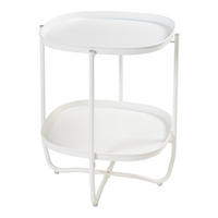 TABLETTTISCH Sandefjord - Weiß, Metall (46/46/57.5cm) - [en.casa]
