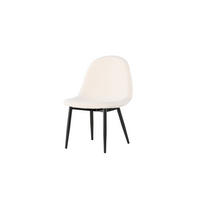 OTTOMANE POLAR Weiß 43x42x62 cm - Weiß, Textil (43/62/42cm) - FURNLUX