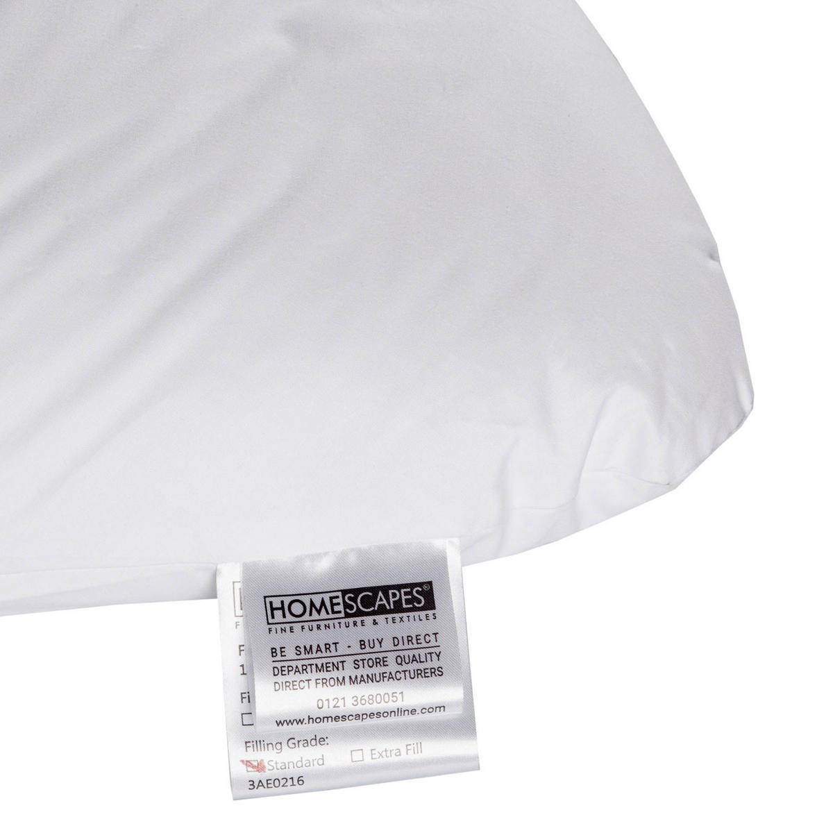 STILLKISSEN U-Form, Super-Mikrofaser 34/170 cm - Weiß, Textil (34/170cm) - Homescapes