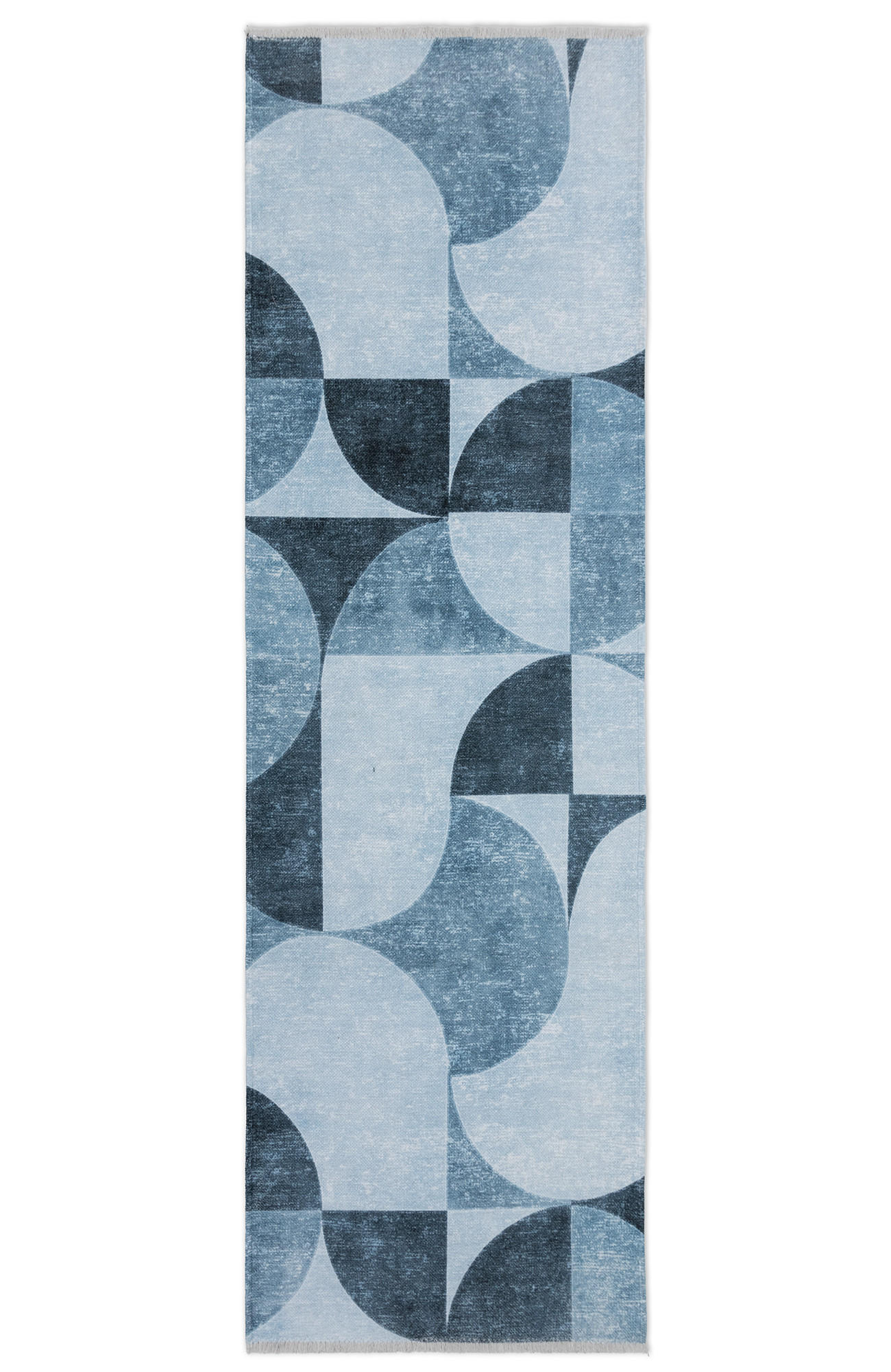 Tesso Living Kurzflor-Teppich Blau 80x215 cm