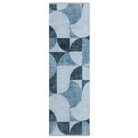 KURZFLOR-TEPPICH - Blau - 80 x 215 cm - Blau, Textil (80/215cm) - Tesso Living