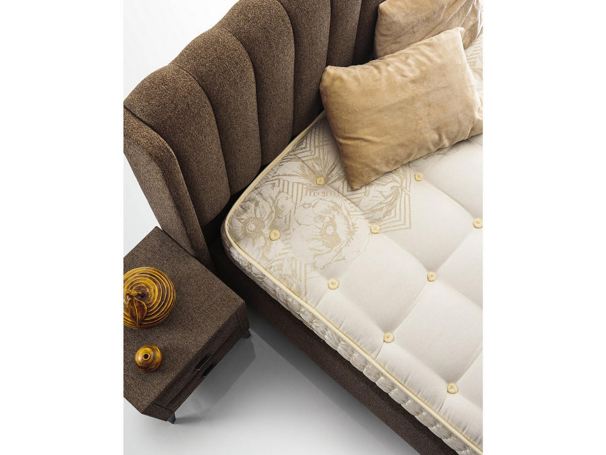 POLSTERBETTSET Intense 180x200 Braun - Braun, Metall (180/200cm) - Villa Möbel