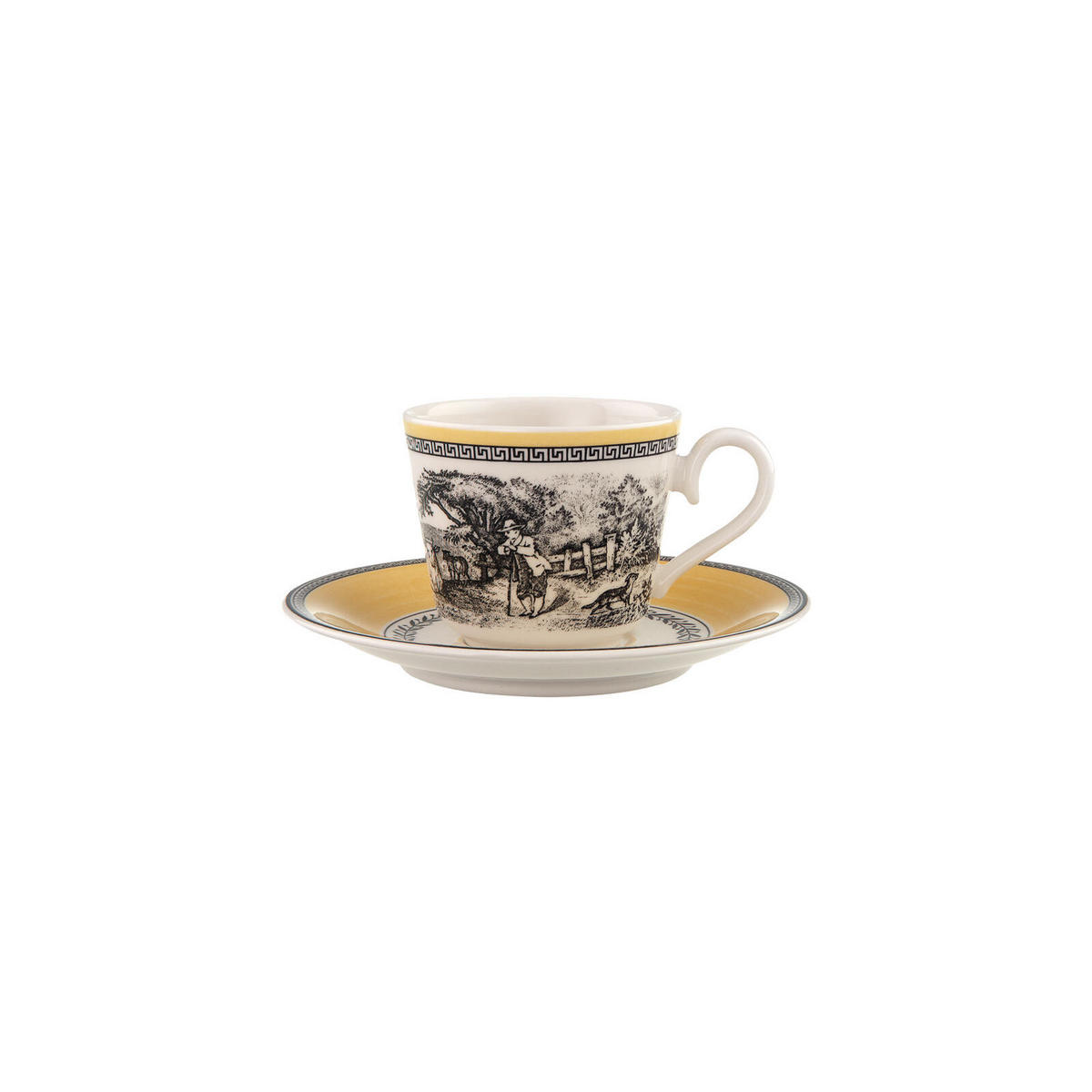 ESPRESSOTASSE MIT UNTERTASSE Audun Ferme bunt 80 ml - Multicolor, Keramik (14/7.2/14cm) - Villeroy & Boch