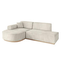 ECKSOFA Ottomane Links ARRIO-L1 - 243x171x83 cm Beige - Beige, Holzwerkstoff/Textil (243/171cm) - ALTDECOR