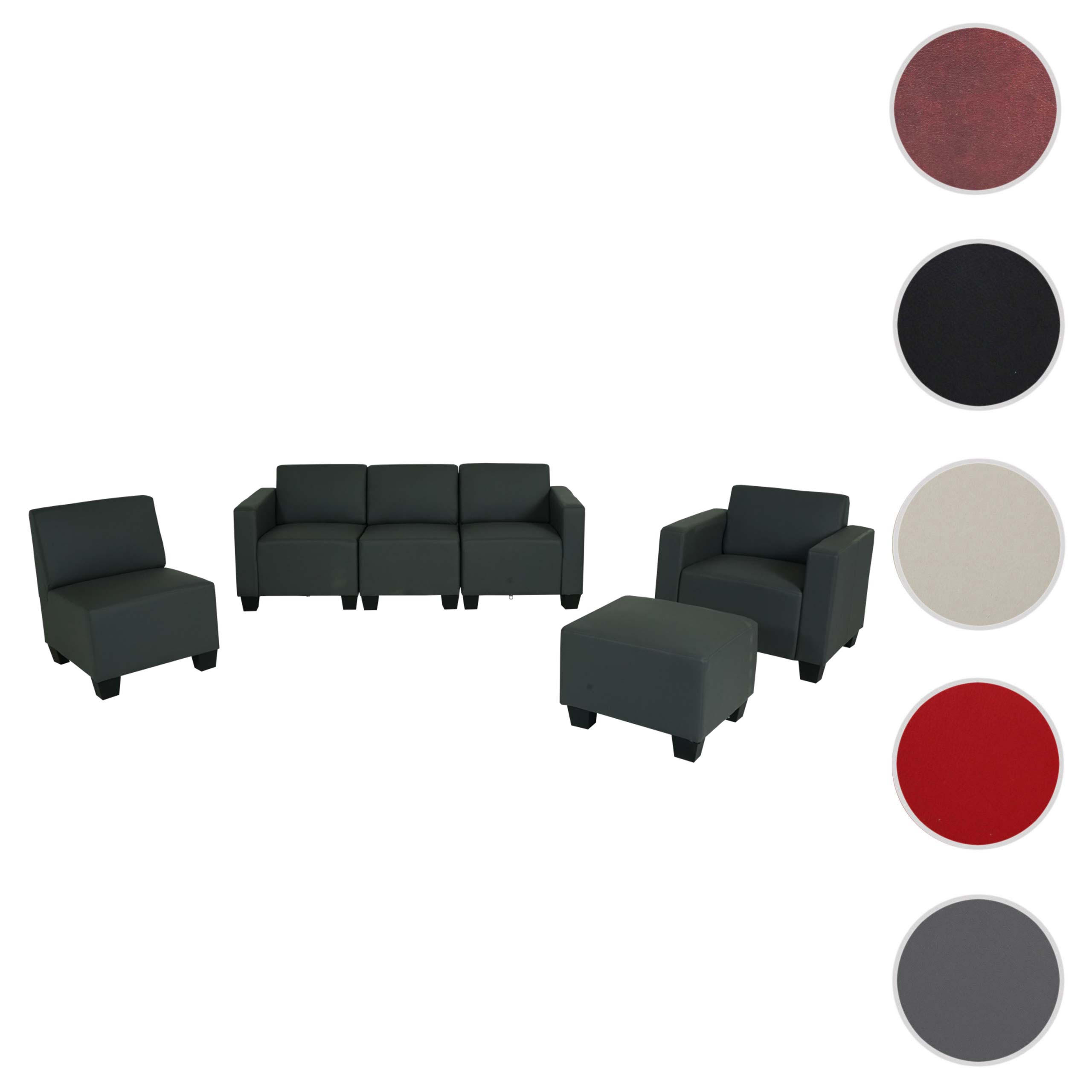 COUCH-GARNITUR Grau - Grau, Textil (193/76/72cm) - MCW