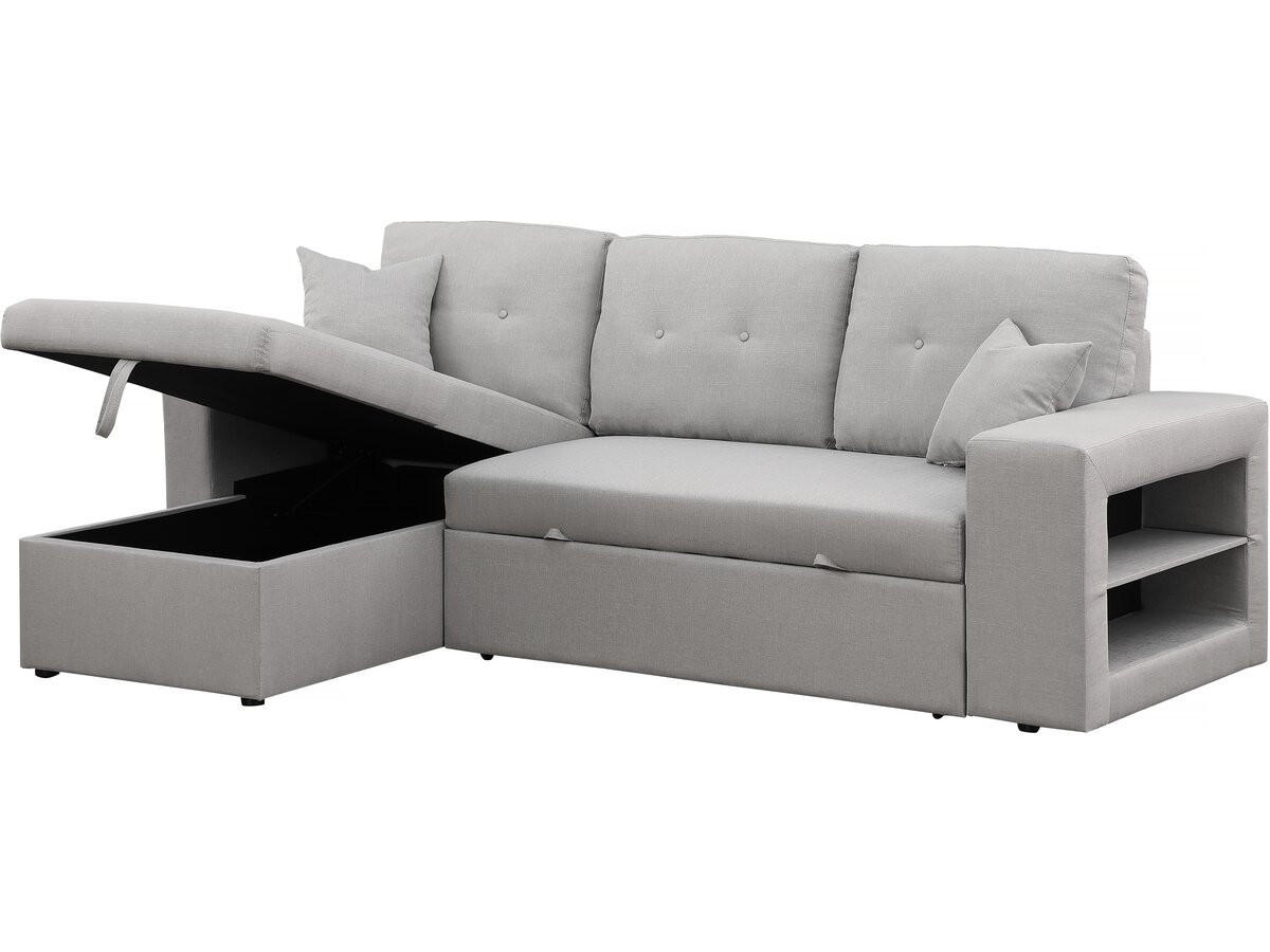 ECKSOFA axel Hellgrau - Hellgrau, Textil (146/233cm) - Habitat Garten