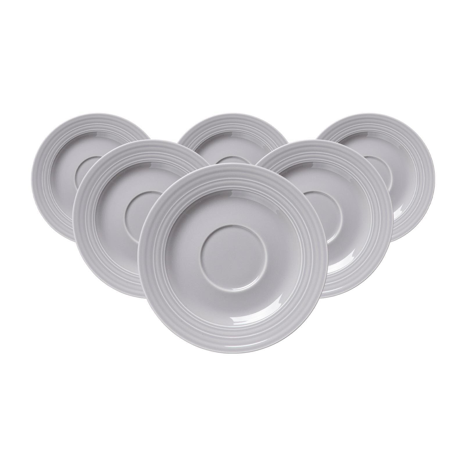 KAFFEEUNTERTASSEN Levi Grau ø 15,5 cm 6er Set - Grau, Keramik (15.5cm) - Ritzenhoff Breker