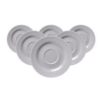 KAFFEEUNTERTASSEN Levi Grau ø 15,5 cm 6er Set - Grau, Keramik (15.5cm) - Ritzenhoff Breker