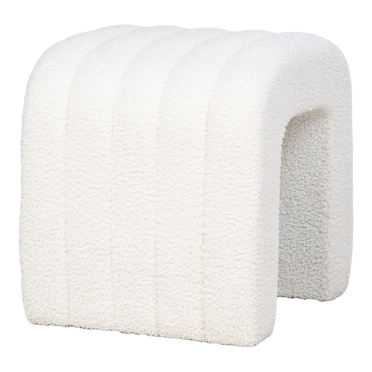 POUF Colma - Weiß, Holzwerkstoff (35/36.5/41cm) - tinkaro