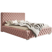 POLSTERBETT 180x200 mit Bettkasten Adonis, Glamour, Rosa - Pink, Holz/Textil (180/200cm) - Emporius