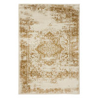 VINTAGE-TEPPICH Suki 200/300 cm - Gelb/Creme, Kunststoff (200/300cm) - benuta