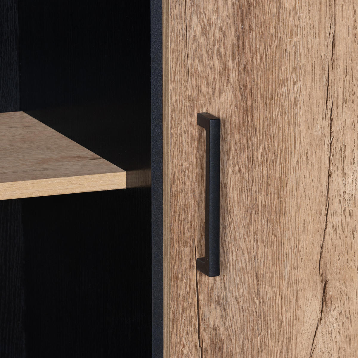 HIGHBOARD Holzoberfläche mit offenen Regalen, geräumiger Stauraum - Weiß, Holzwerkstoff (80/180/40cm) - Urban Meuble