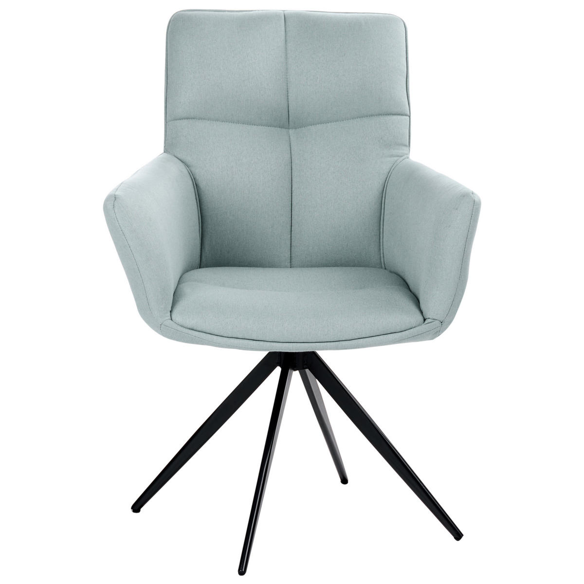 JÍDELNÍ ŽIDLE otočná Látka Mátově zelená Corbie - mátově zelená, textil (62/89/67cm) - Beliani