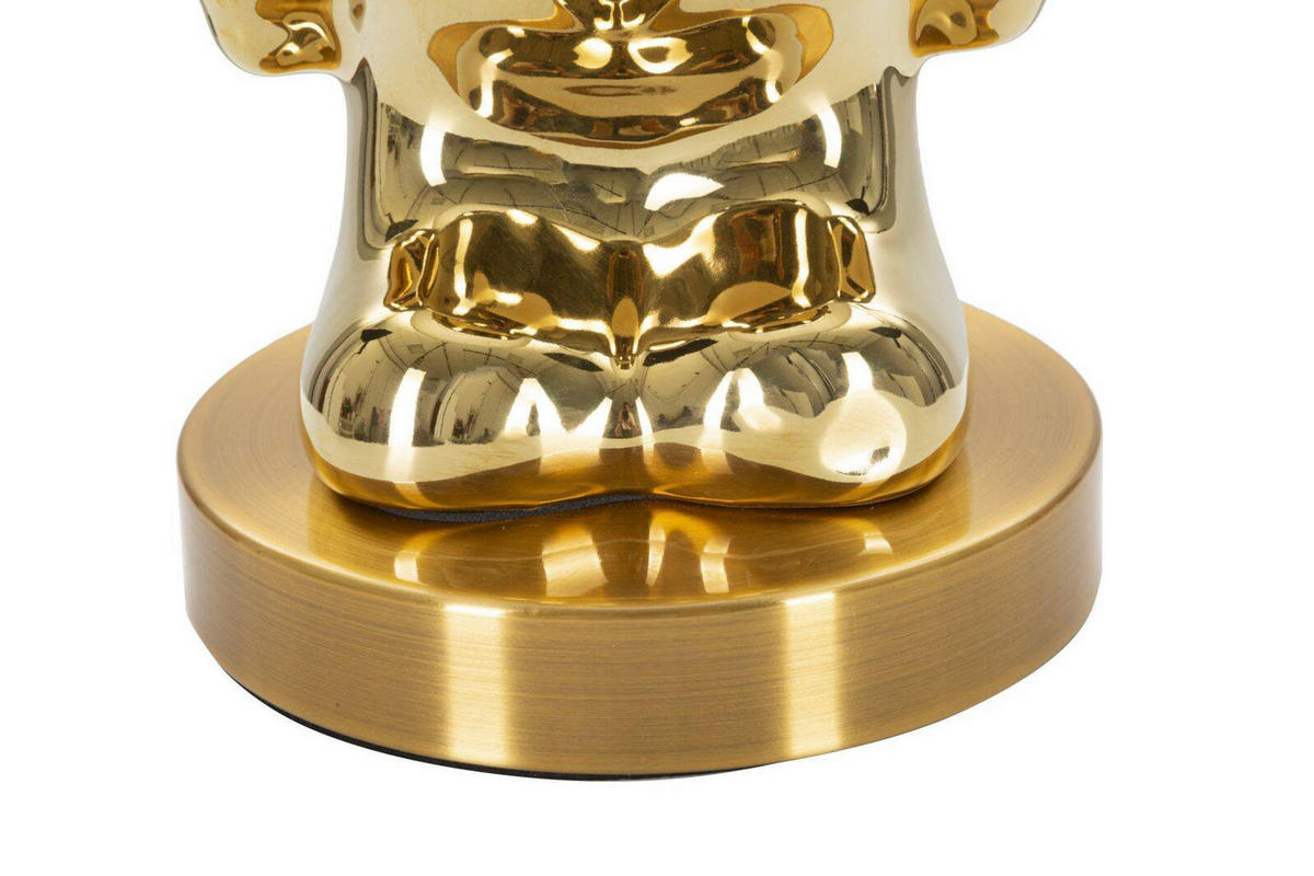 TISCHLEUCHTE Bear 54 cm - Goldfarben, Keramik (30/30/54cm) - Mauro Ferretti