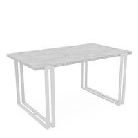 TISCH ausziehbar aus MDF, Grau - Weiß/Grau, Holzwerkstoff (120/80/76cm) - Idohome