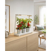 LED-PFLANZENLEUCHTE Northpoint 14W Vollspektrum 4000K mit 16h Timer Stecksystem - Weiß, Kunststoff (46.9/48/19.9cm) - Northpoint