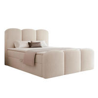 BOXBETT 140x200 VELIA Hellbeige - Sandfarben, Holzwerkstoff/Textil (140/200cm) - Compleo24