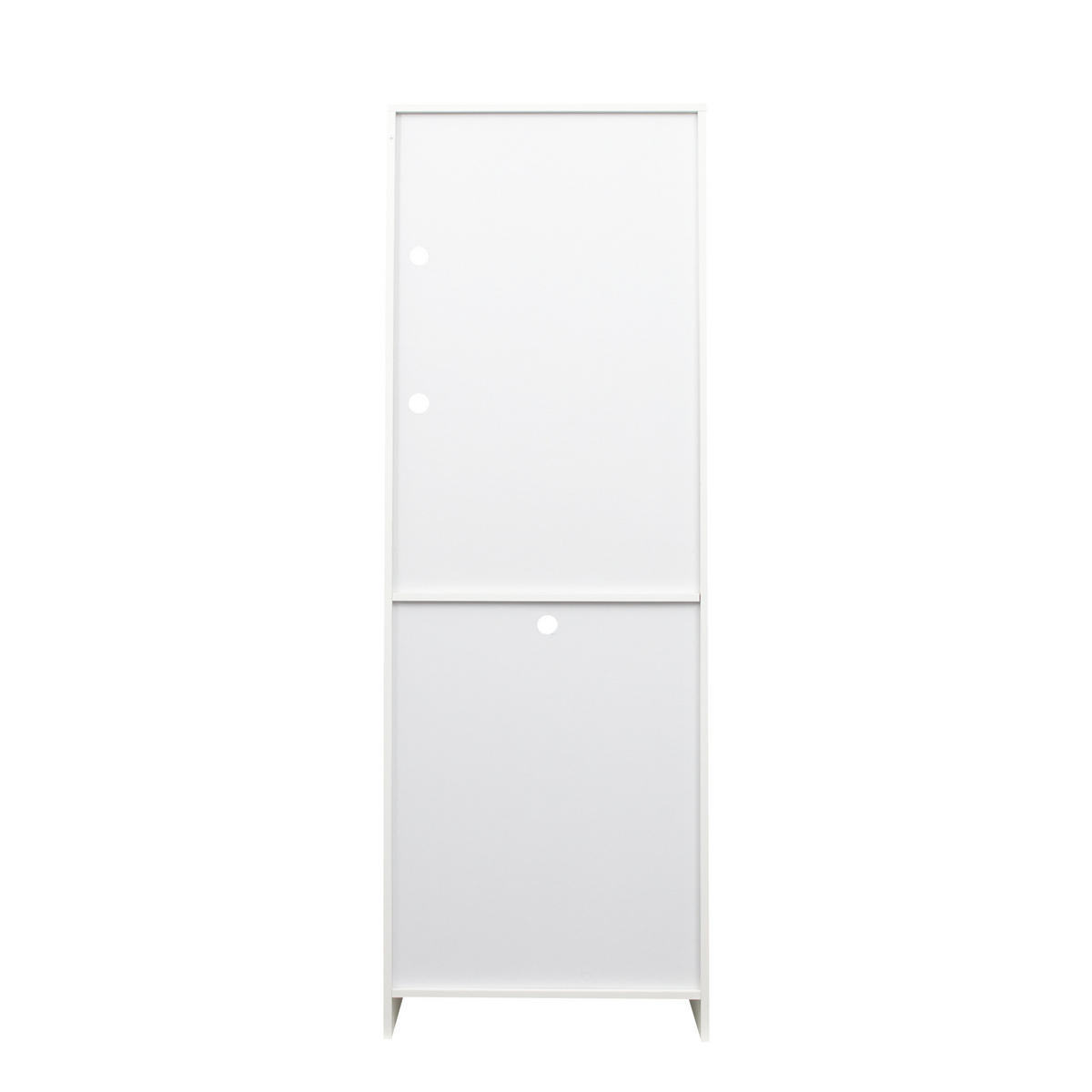 VITRINE, Weiß Hochglanzfront mit 16-Farben USB-LED, 2 Glasböden, 50/40/180 cm, Weiß - Weiß, Holzwerkstoff (40/180/50cm) - Modfu
