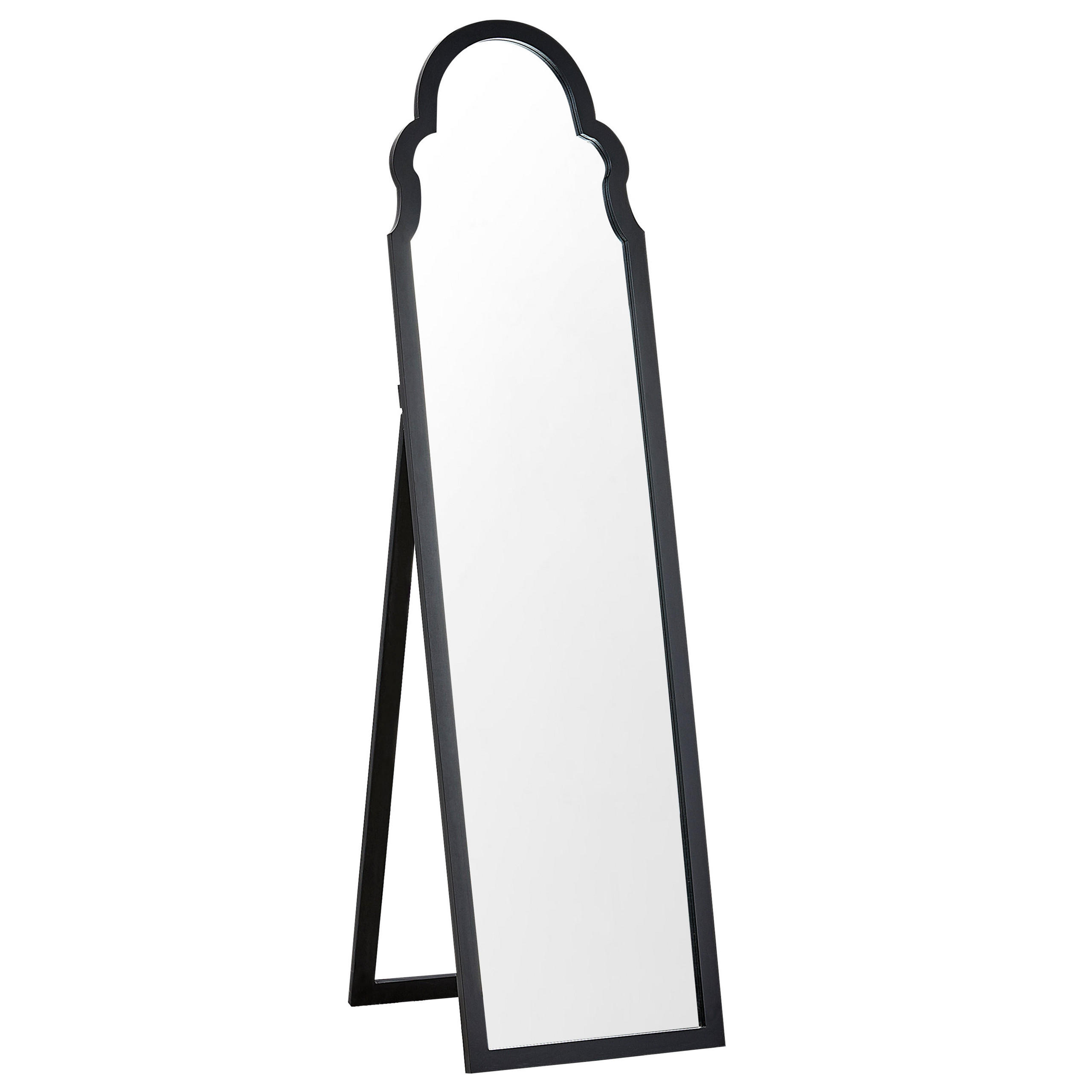 STEHSPIEGEL schwarz 40/150 cm Chatillon - Schwarz, Holzwerkstoff (40/150/60cm) - Beliani