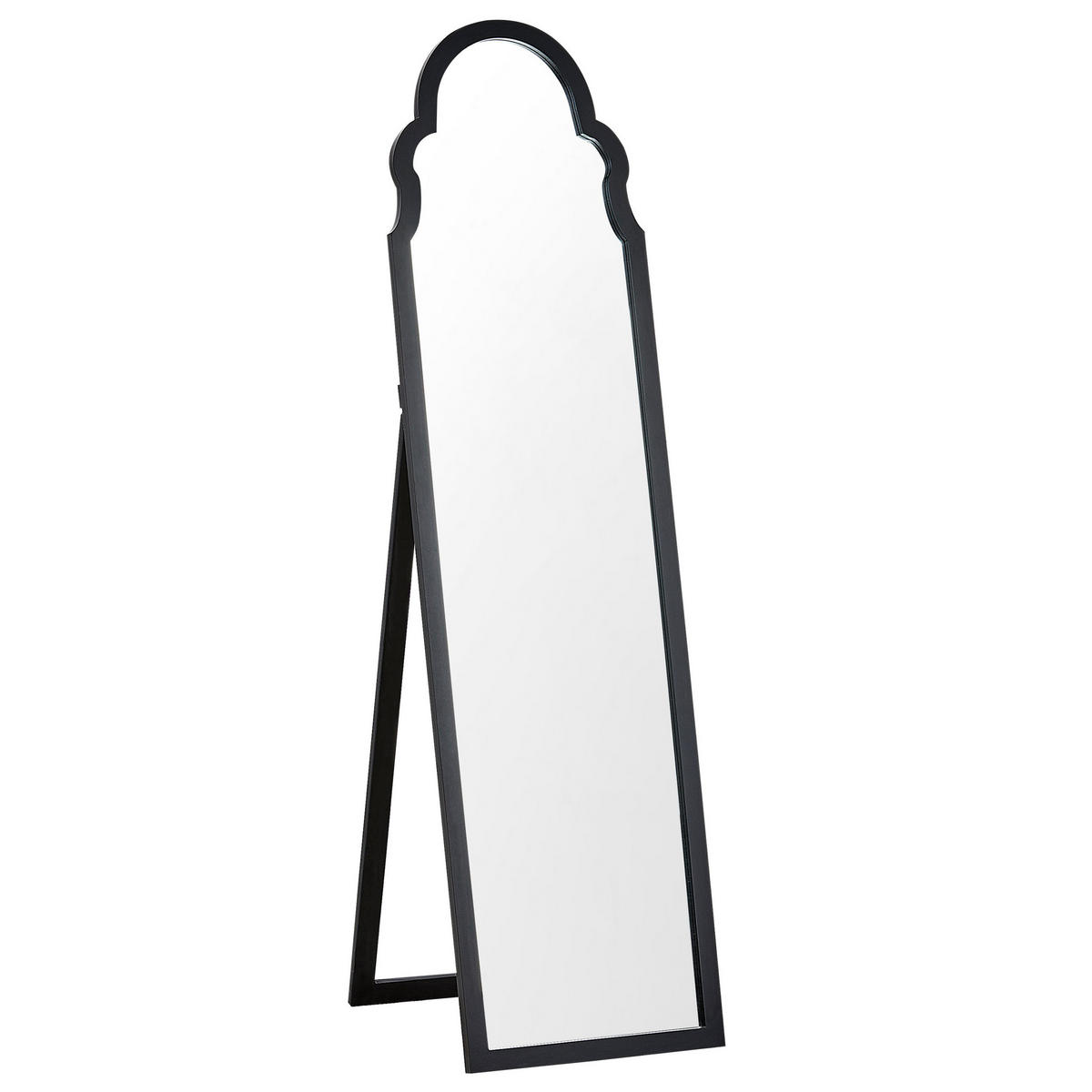 STEHSPIEGEL schwarz 40/150 cm Chatillon - Schwarz, Holzwerkstoff (40/150/60cm) - Beliani