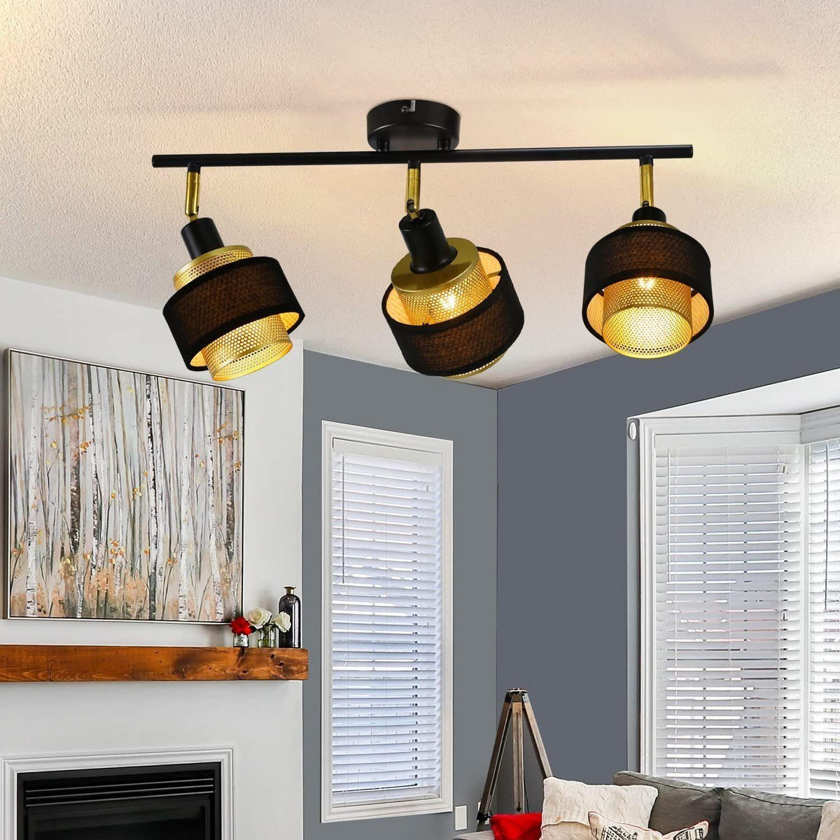 STRAHLER Lisbeth 3-flammig 53/10/13 cm - Schwarz, Metall (53/10/13cm) - Nettlife