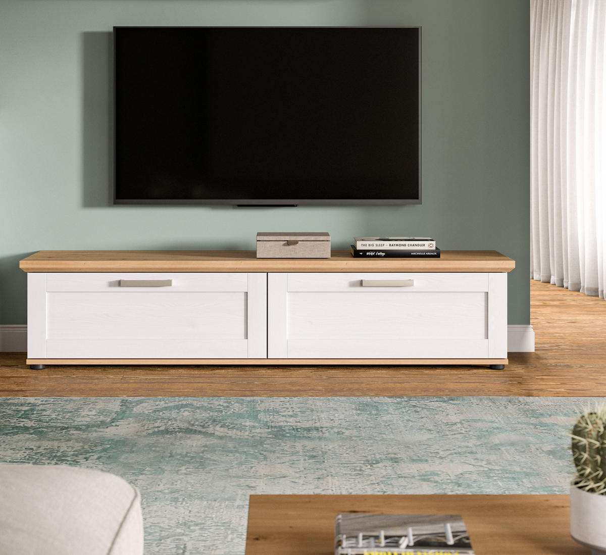 LOWBOARD VERONA (B/H/T: ca. 164/37/40 cm) in Sibiu Lärche Nachbildung/Sibiu Lärche Nachbildung - Lärchefarben, Holzwerkstoff (164/37/40cm)