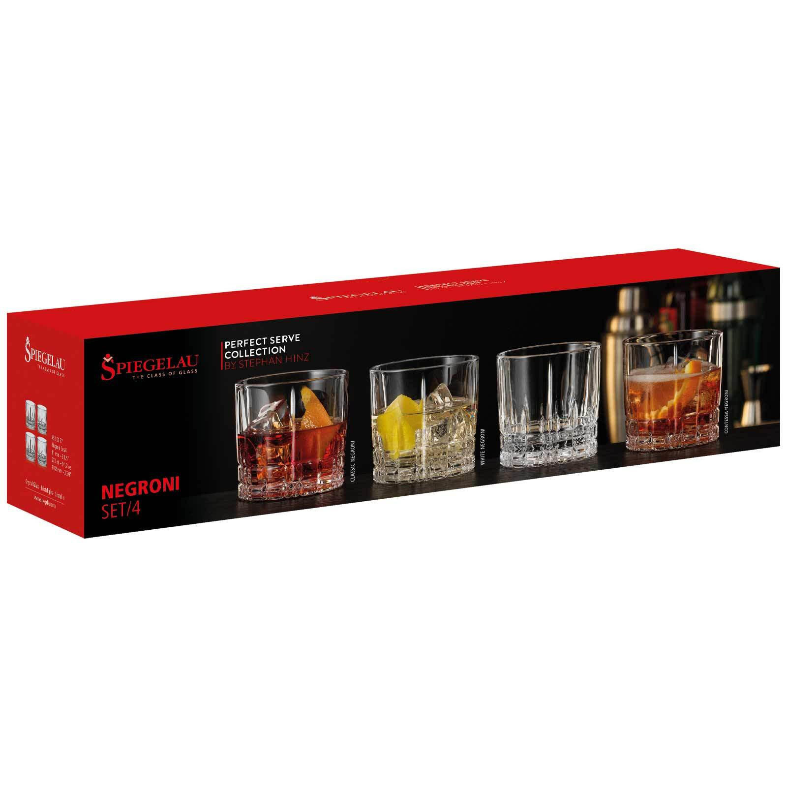 WHISKYGLÄSER Perfect Serve Collection Negroni transparent 270 ml 4er Set - Transparent, Glas (0.27L) - Spiegelau
