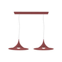 HÄNGELEUCHTE Louie X2 - Rot, Metall (33/70/16cm) - Lumicom